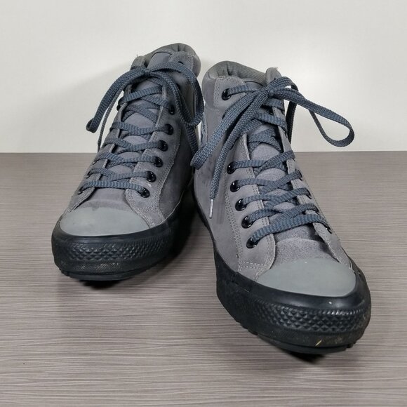 Chuck Taylor All Star High Top, Sharkskin Grey Suede, Mens Size 10 - Picture 4 of 12